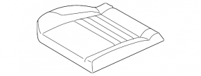 Rear seat, 2nd row, right, Ford C-max MK2 13-18, beige cloth, dry cleanable