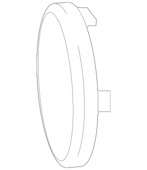 Ford C-max MK2 13-18 usa front bumper tow hook plug