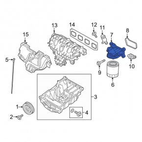 Oil Filter Housing Ford Edge 15-18 2.0T