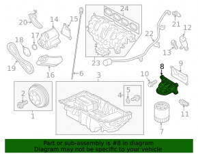 Oil Filter Housing Ford Edge 15-18 2.0T