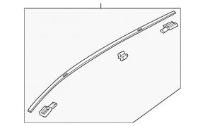 Right roof trim for Mazda CX-5 13-16