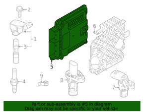 ECU block engine computer VW Taos 22-24