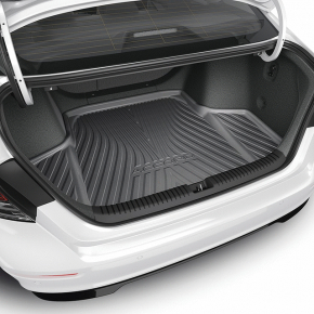 Black rubber trunk mat for Honda Accord 23-26
