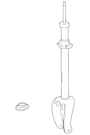Shock absorber front left Mercedes W167 GLE 450 20-23 AWD OEM