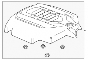 Acura MDX Engine Cover 14-20