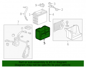 Battery Cover Honda Civic X FC 16-21