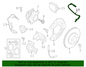 ABS sensor rear left BMW X3 G01 18-21