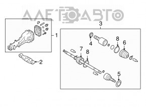 Subaru B10 Tribeca rear axle mount