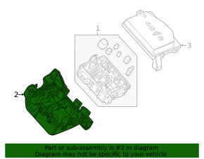 Chevrolet Bolt EUV 22-23 Underhood Fuse Box Housing