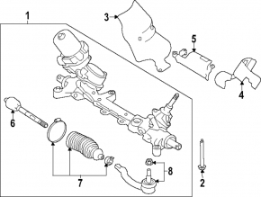 Steering rod left Nissan Altima 19- CTR
