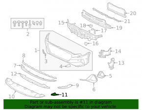 Lower right front bumper guard for Audi E-Tron 19-23