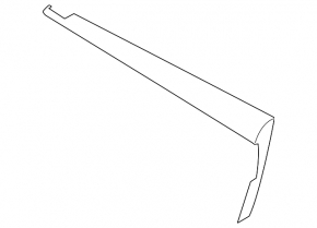 Front left door trim molding, wood, BMW 335i e92 07-13