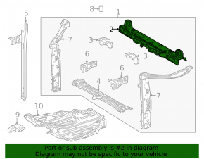 Toyota Sienna 21-24 TV top bar
