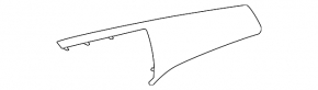 Right upper dashboard trim for Toyota Avalon 13-18, leather, black