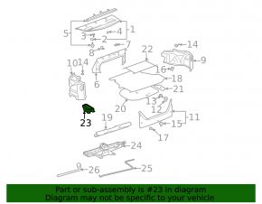 Left trunk box for Toyota Solara 2004-2008