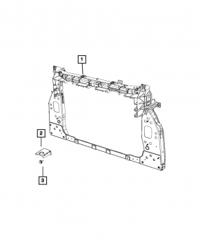 TV panel radiator Fiat 500X 16-