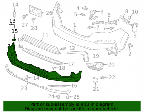 Honda Pilot 19-22 front bumper lip