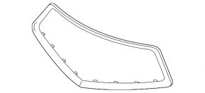 Fastening frame of radiator grill grill Acura MDX 17-20 rest