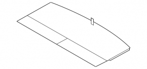 Trunk floor Mitsubishi Outlander 14-21 black