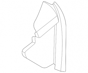 Front panel trim left side Hyundai Elantra 21-23 black