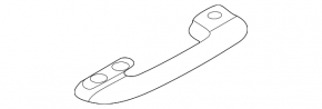 Ceiling handle rear right Hyundai Sonata 20-23 dark gray