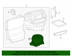 Heater fan motor for Toyota Avalon 2012