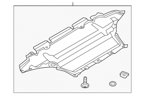 Front engine guard Audi Q5 8R 13-17