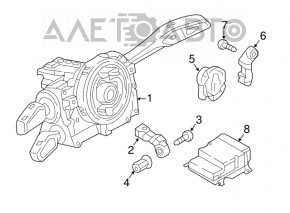 SRS airbag module airbag computer Audi A4 B9 17-25