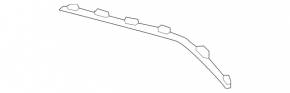 Front bumper molding left Mercedes W213 E 300/350/400/450 17-20 chrome