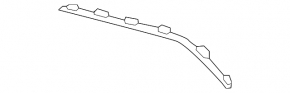 Front bumper molding left Mercedes W213 E 300/350/400/450 17-20 chrome