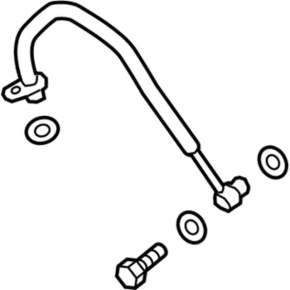 Lincoln MKC 15- 2.0T Turbo Oil Feed Pipe Type 2
