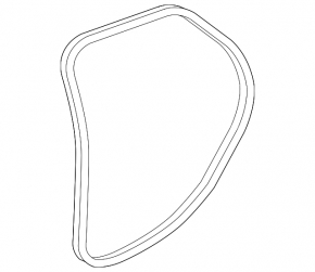 Rear left door seal for Jaguar E-Pace 20-21