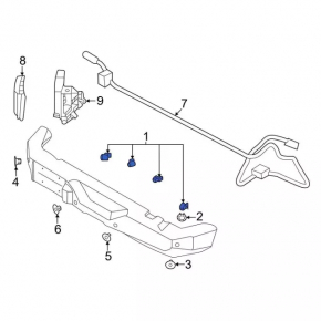 Ford Escape MK4 2020-2024 Front Bumper Parking Sensor