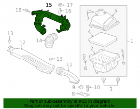 Air Duct Ford Escape MK4 20-22 1.5T Plastic