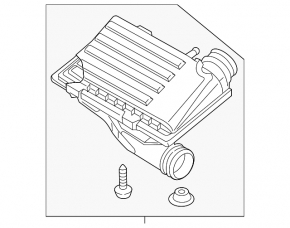 Air filter housing VW Jetta 11-18 USA 1.4T hybrid