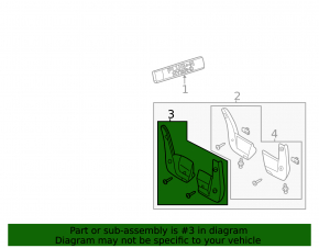 Mudguard front left Honda Clarity 18-21 usa