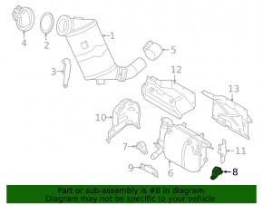 Muffler bracket left BMW i3 14-20