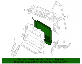 Frame radiator mount front part Volkswagen ID.4 21-23