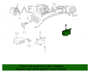 Mercedes W211 rear right door airbag