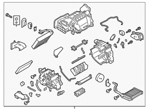Nissan Leaf 11-12 heater assembly