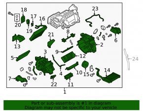 Nissan Leaf 11-12 heater assembly