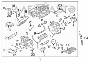 Nissan Leaf 11-12 heater assembly