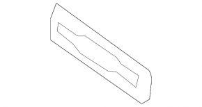 Front panel trim center Volvo V90 17-22 usa, black