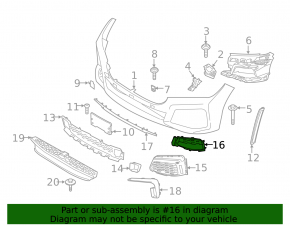 Front bumper grille right BMW 7 G11 G12 20-22 M type