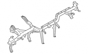 Under-torpedo tube reinforcement BMW 4 F32/33/36 14-20 under projection