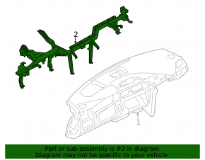 Under-torpedo tube reinforcement BMW 3 F30 4d 12-18 under projection