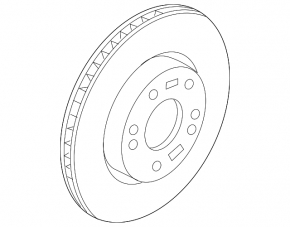 Front left brake disc Hyundai Sonata 20-26 305/25mm, HEV