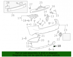 Tow Hook Cap Rear Bumper Lexus IS 14-16