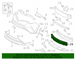 Toyota C-HR 18-19 Front Bumper Absorber
