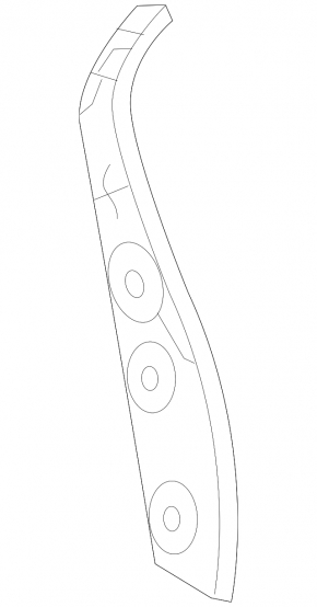 Wing seal door-wing right Toyota Venza 21- small